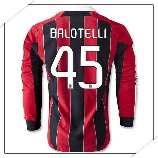 Camisa Milan Manga Longa Home 12-13