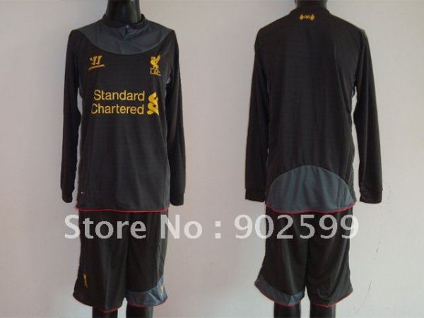 Camisa Liverpool Manga Longa Away 12-13